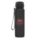 Kulacs ARS UNA műanyag matt BPA-mentes motivációs 1 liter Dark grey
