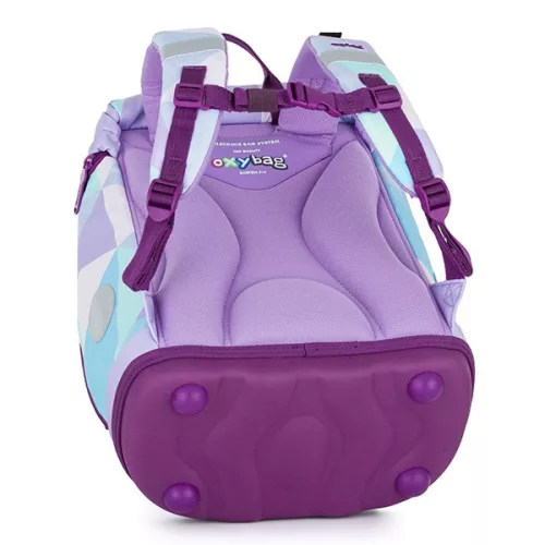 Iskolatáska szett OXY SHERPY 4 részes Unicorn tolltartóval, tornazsákkal és cserélhető matricával /2025