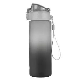   Kulacs OXY CLICK műanyag BPA-mentes 600 ml Ombre fekete-szürke