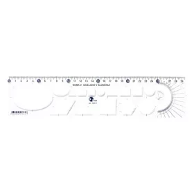 Sablon vonalzó OPTIMA átlátszó 30cm