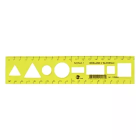 Sablon vonalzó OPTIMA fluor 20cm