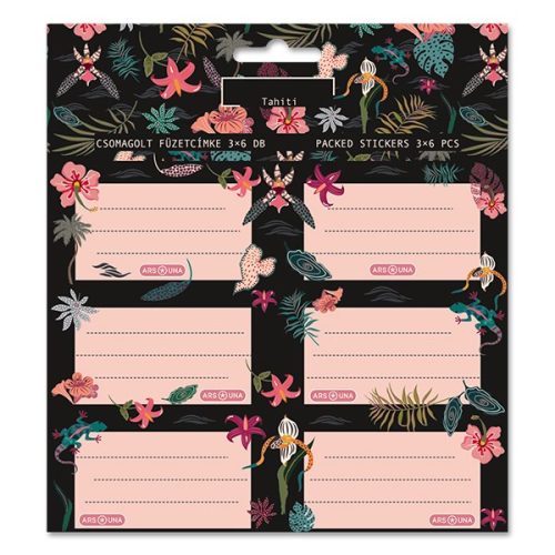 Füzetcímke ARS UNA 18 darabos Tahiti