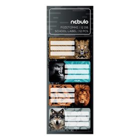 Füzetcímke NEBULO 12 darabos Vadállatok