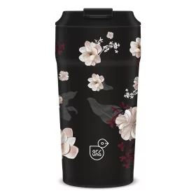 Thermo bögre ARS UNA 470 ml Flowery Black 5374