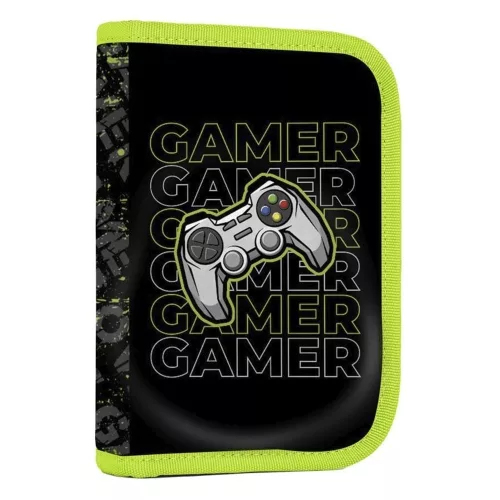 Iskolatáska szett OXY SHERPY 4 részes Gamer tolltartóval, tornazsákkal és cserélhető matricával