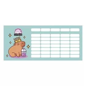 Órarend LIZZYSULI mini 2 oldalas Lollipop Capybara