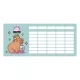 Órarend LIZZYSULI mini 2 oldalas Lollipop Capybara