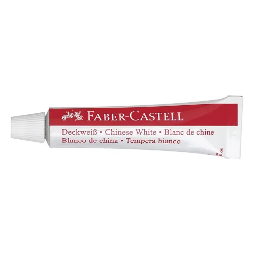 Tempera FABER-CASTELL tubusos 7,5 ml fehér
