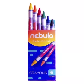 Zsírkréta NEBULO kerek 6 színű