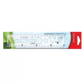 Sablon vonalzó 20cm