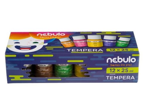 Tempera Nebulo tégelyes 25 ml, 12 db-os