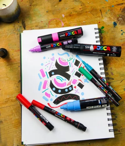 Posca toll - 1MR, 0,7 mm vegyes szín