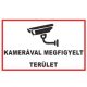 Matrica - Kamerával megfigyelt terület, 11,5×16,5 cm