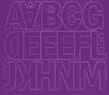 Öntapadós betűk, ABC első fele, 5 cm, különböző színekben