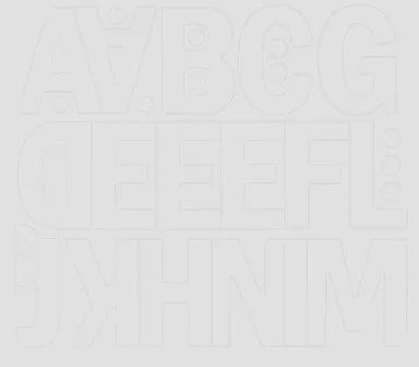 Öntapadós betűk, ABC első fele, 5 cm, különböző színekben
