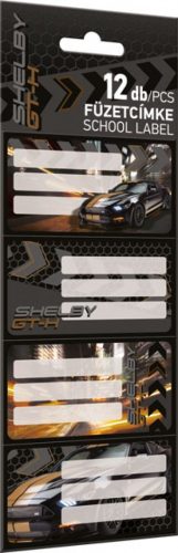 Füzetcímke Lizzy, 12 db/cs., különböző mintákkal