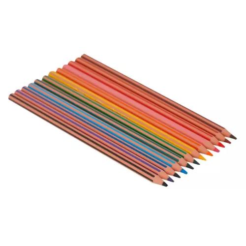 Színes ceruza 12 db-os készlet, Bic Evolution, hajlékony