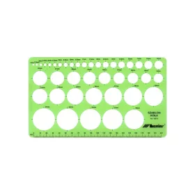 Sablonvonalzó kör 20x10,5cm