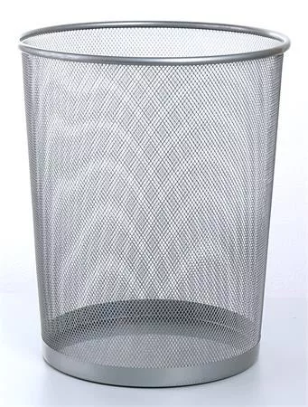 Papírkosár fémhálós, 17 l-es