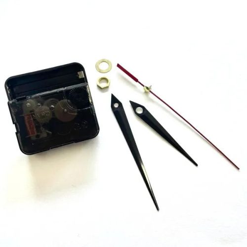 Óraszerkezet, csendes, modern mutatókkal, 18 mm-es tengelyhossz