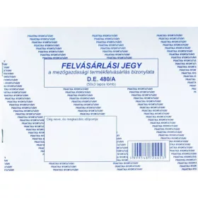 Felvásárlási jegy A/5 50x3 lapos