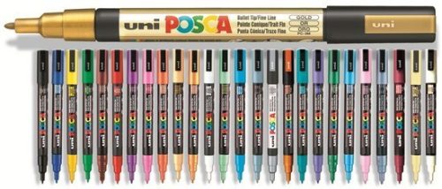 Posca toll - PC-3M, vegyes színek