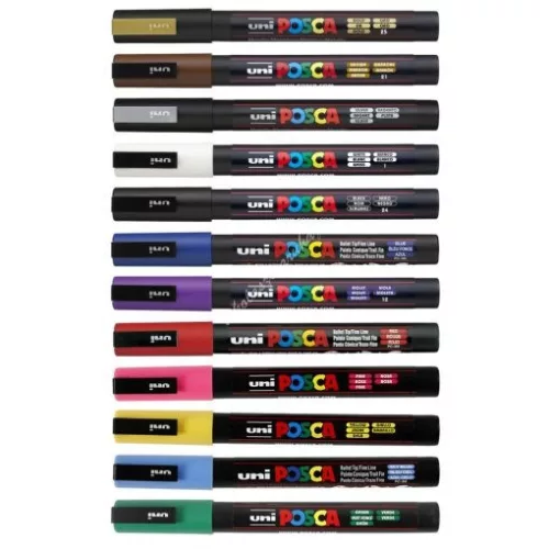 Posca toll - PC-3M, vegyes színek