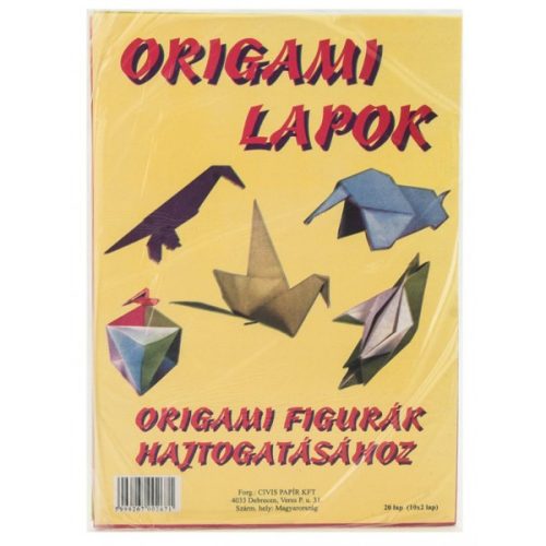 Origami papír A/4, 20 lap