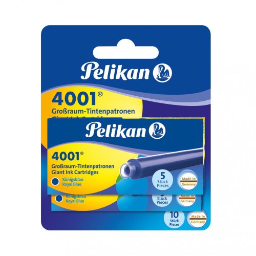 Töltőtoll patron Pelikan 4001 kék, darab ár