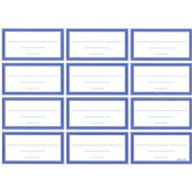 Füzetcímke egyszínű 8/10/12db-os