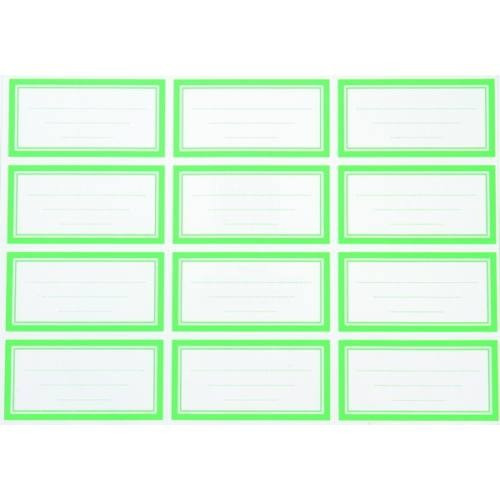 Füzetcímke egyszínű 8/10/12db-os