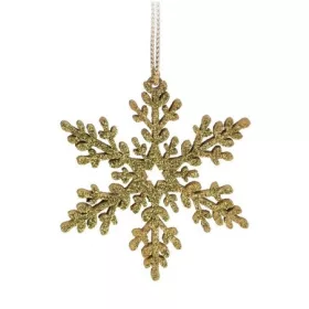 Glitteres hópehely, 10 cm, többféle színben
