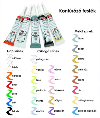 Kontúrozó festék 20ml