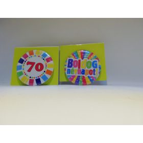 Kitűző, névnap, szülinap, évszámos