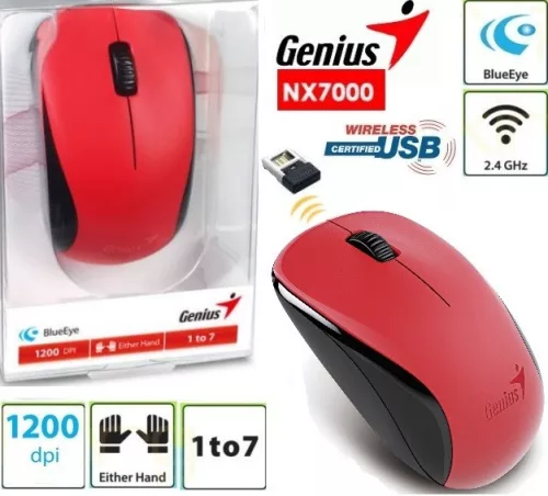 Egér Genius Optical Wireless NX-7000 BlueEye Fehér
