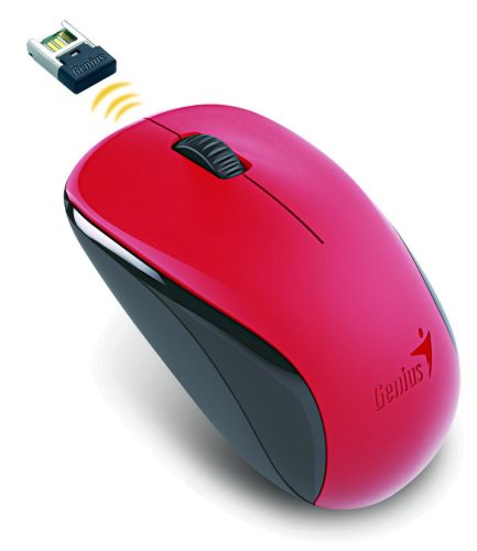 Egér Genius Optical Wireless NX-7000 BlueEye Piros