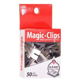 Magic Klips Ico iratcsiptető kapocs, 6,4mm, 50db/cs.