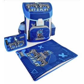   Ergonómikus iskolatáska szett, táska + tolltartó + tornazsák