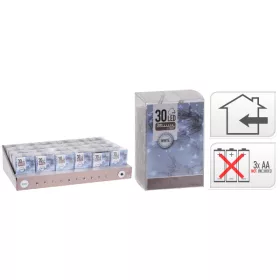 30 LEDes fényfüzér beltéri elemes - elem nélkül, 3 m