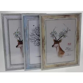 Képkeret, fali, A/4, antik hatású