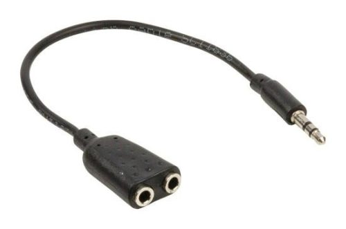 Adapter Jack 3,5-2xJack 3,5 20cm