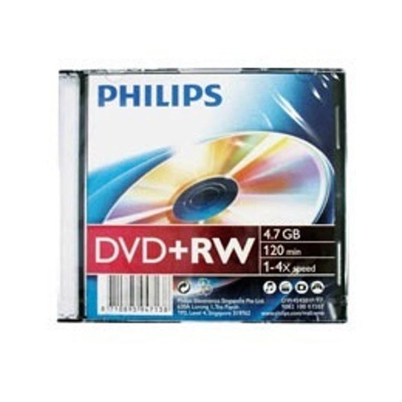 Lemez Philips DVD+RW (Újraírható)