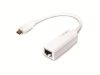 Hálózat Logilink USB Type-C M - RJ45 F Adapterkábel 0.15m Fehér
