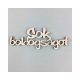 Natúr fa felirat - Sok boldogságot, 10 cm x 3,7 cm
