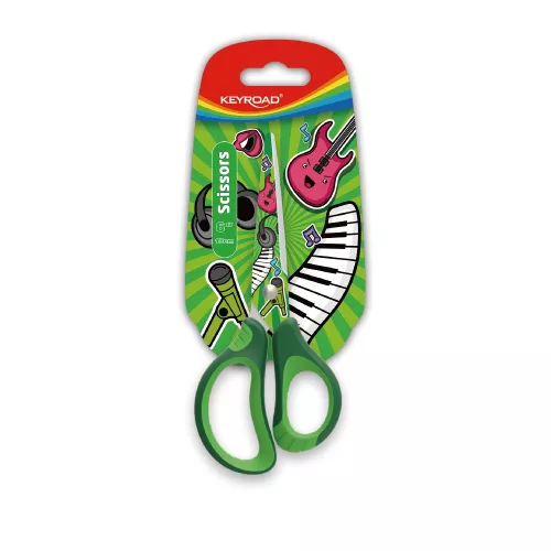 Olló 15 cm hegyes fejű 24 db/display Keyroad Tattoo vegyes színek