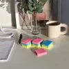 Jegyzettömb öntapadó, 38x51mm, 80lap, 12 tömb/csomag, Bluering® , neon