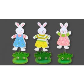 Facsipeszes nyuszi, névjegytartó, 13 cm