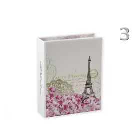 Fényképalbum, zsebes, virágos, 200 db 15x10 cm-es képhez