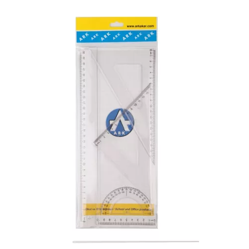 Vonalzókészlet 4 db-os  Nebulo( 30cm, 60 fokos, 45 fokos, szögmérő)