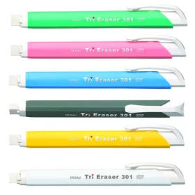   Tolóbetétes radír, Penac Tri Eraser 301, nyomógombos cserélhető betétes